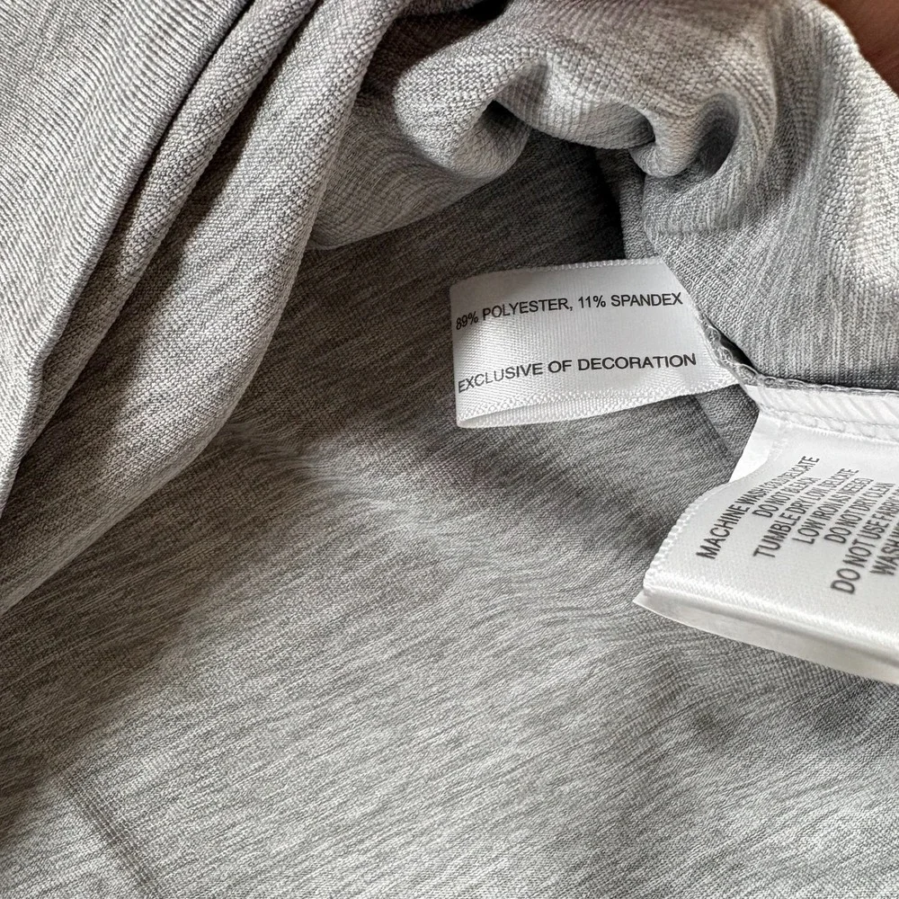 Cutter & Buck Shirt Mens 3XT Gray Moisture‎ Wicking Sun Protection Quarter Zip